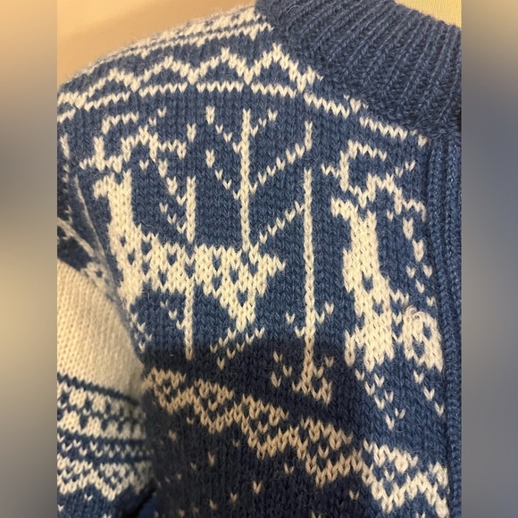 Norlander Made in Norway 100% Wool Fair Aisle Raindeer Sweater, size M - Picture 3 of 5